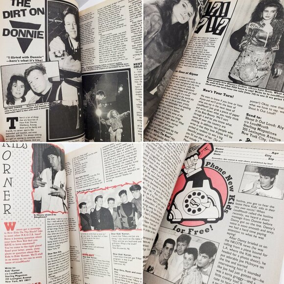 New Kids on Block Super Teen's Loud Mouth Magazine NKOTB 1990 Wear Unread Stock - Picture 6 of 13